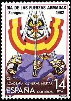 z vendido ESPAÑA 1982 2659 Sello Nuevo Dia de las Fuerzas Armadas Cartel c/charnela Espana Spain Espagne Spagna Spanje Spanien Yvert2287 Scott2292 
